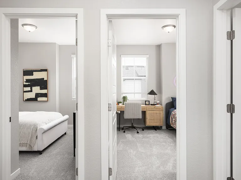 Spacious two-, three-, and four-bedroom townhomes and single-family rentals.