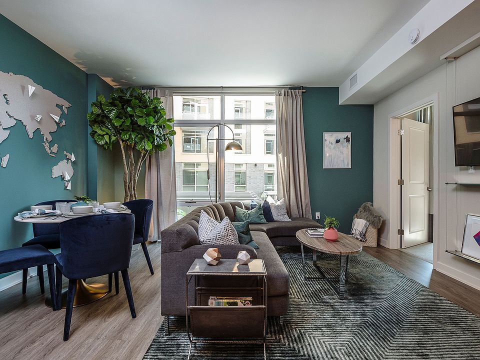 Model apartment living area