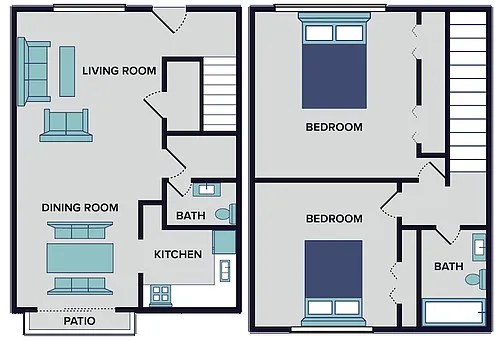 Floor plan Norfolk Townhome