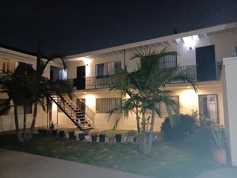 580 E. Pleasant St building, night view