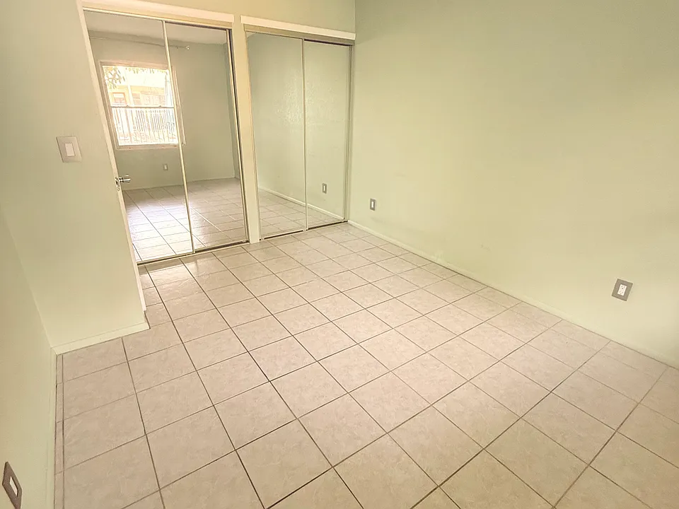 Some units have walk in closets