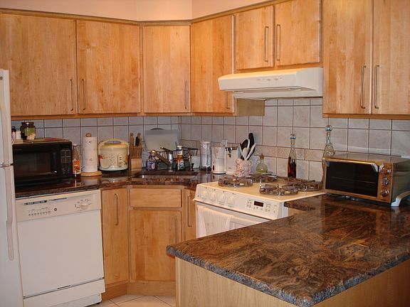 Updated kitchen with granite countertop