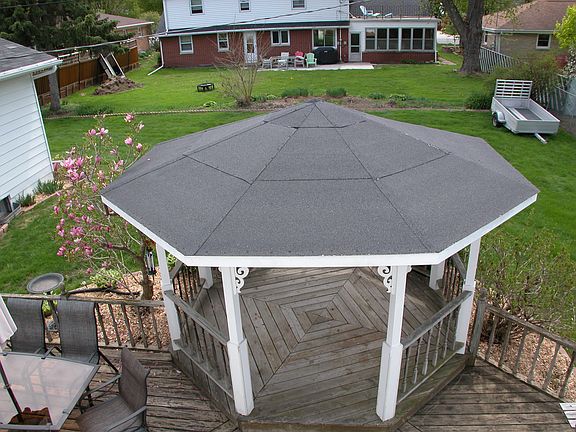 back yard & gazebo