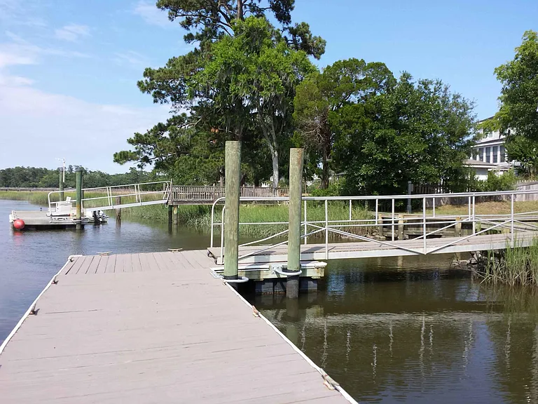 Ramp and dock are on Horlbeck Creek DEEP WATER access