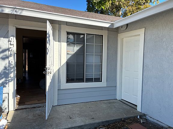 front door and side door to garage