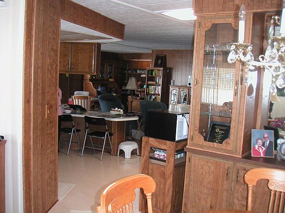 Looking towards kitchen and family room