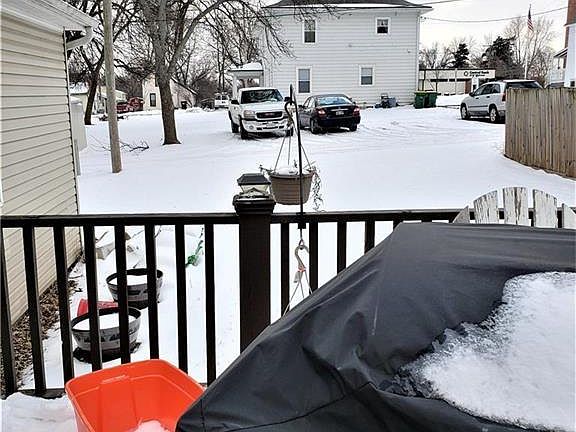 Back deck of the home.