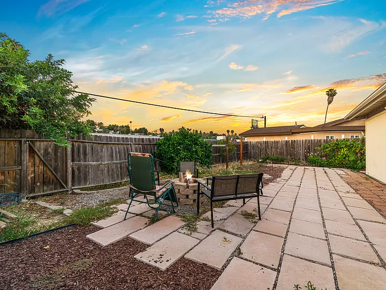 Outdoor space featuring a cozy fire pit, perfect for gathering and enjoying starry nights!