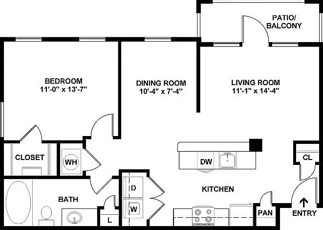 A1 Floorplan w Dimensions A1 Floorplan w Dimensions