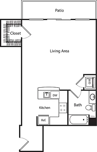 Floor plan Studio Tower
