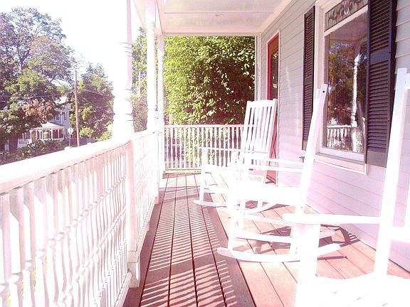 Farmers porch with recessed lights