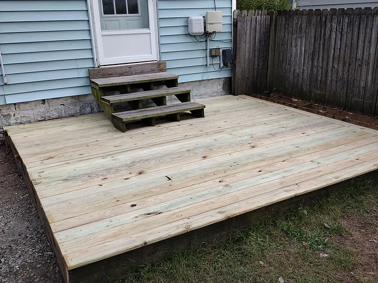 Backyard Deck (installed 2 years ago).