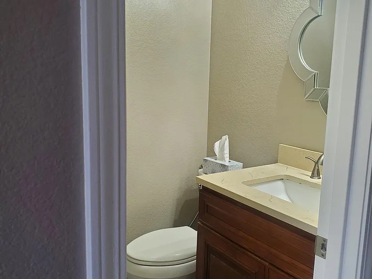 Downstairs powder room