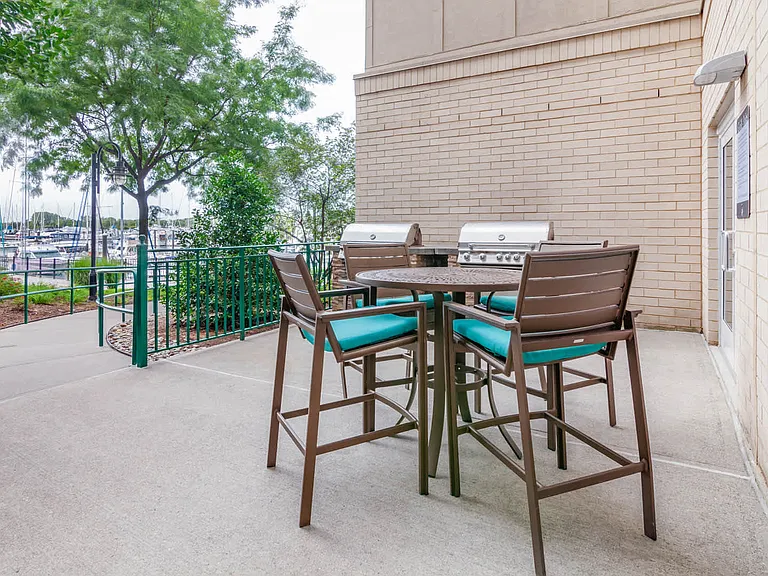 Community Patio with BBQ Area
