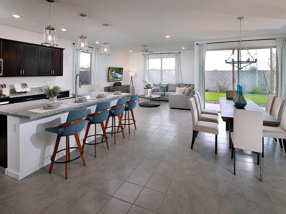 Living Area in the Avery Floorplan at Paloma Creek in Phoenix, Arizona