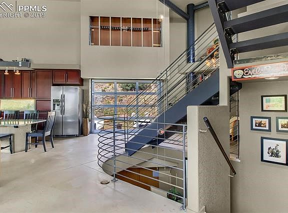 Custom rebar handrails were fashioned by a local sculptor.