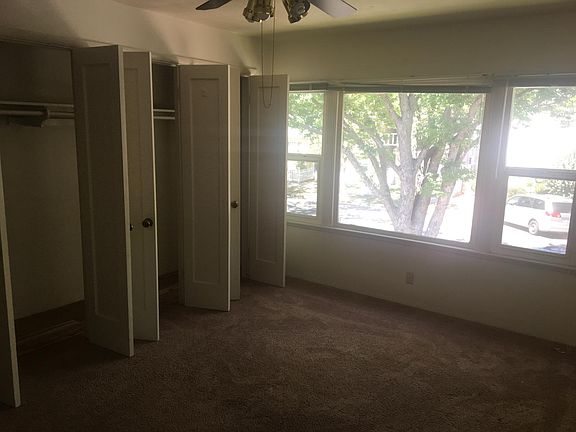 Bedroom with large cedar lined closet