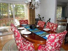 Dining Room w/ Sliders to Deck
