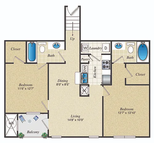 Floor plan B1U