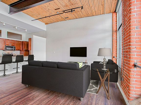 Living Room With High Ceilings