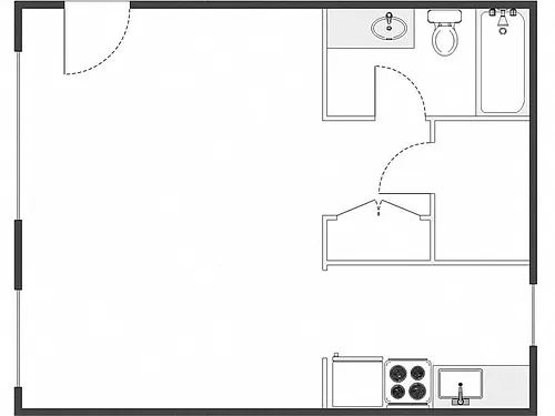 Floor plan Studio: Type A