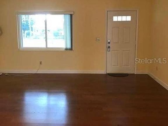 Front room with front door