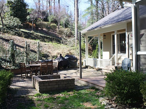 Rear patio with firepit