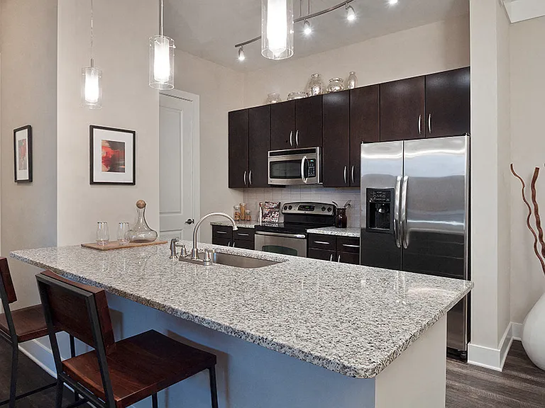 Stunning kitchens with lux details, granite counters, stainless steel appliances and USB ports