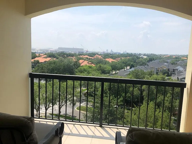 Upstairs balcony.