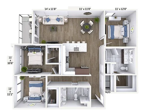 Floor plan C1-1370-Sig-Bal