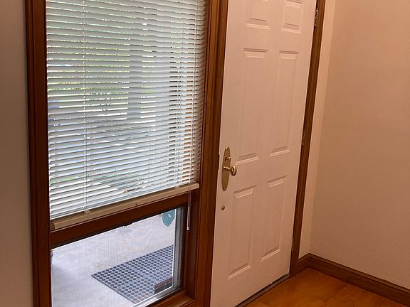 Inside view of front door