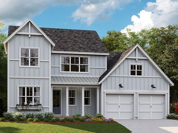Huntley - Modern Farmhouse h 2-Car Front Load Garage Note Renderings may show optional featur