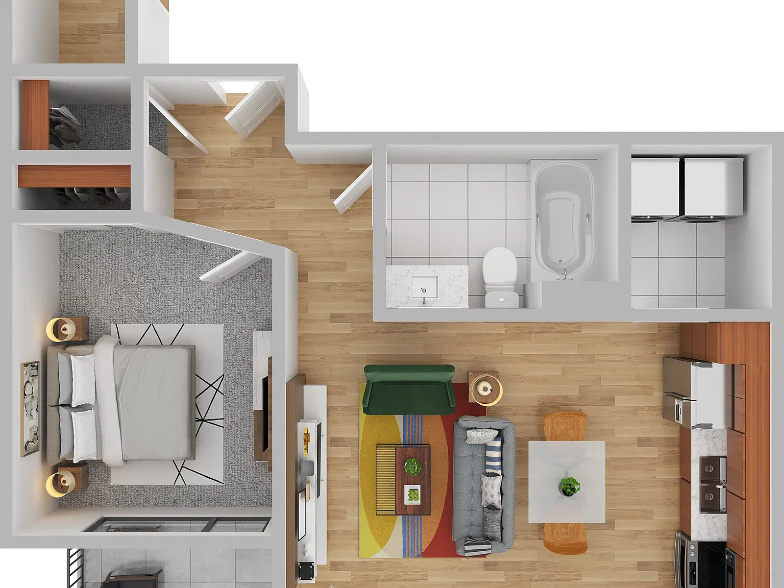 1 bed, 548 sqft, $1,300 — Photo 2