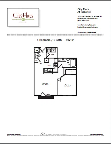 Floor plan Indianapolis 1.1