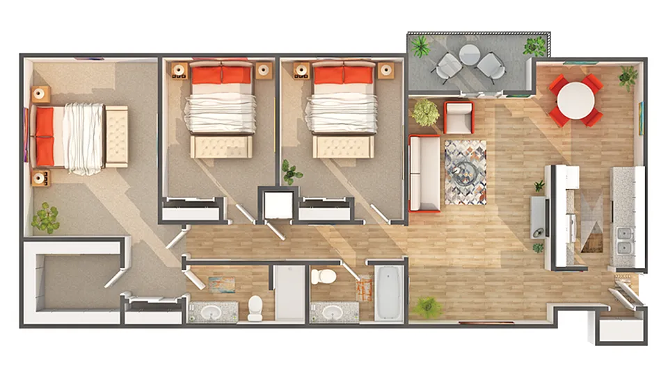 Floor plan D1