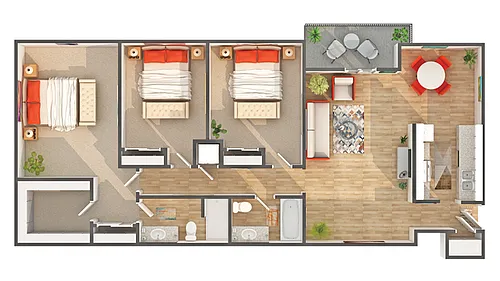 Floor plan D1