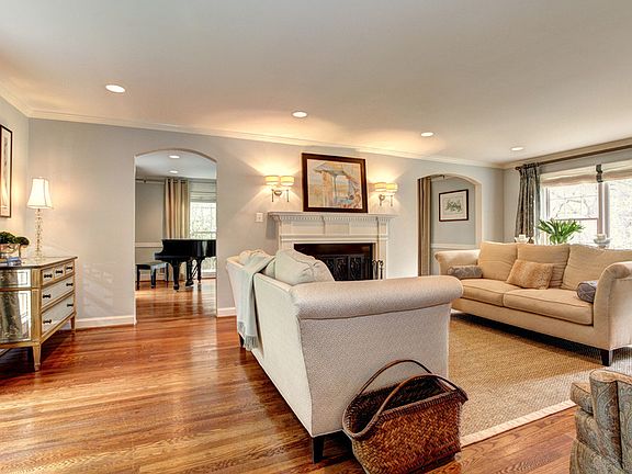 Family Room with great sunlight & fireplace