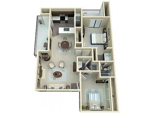 Floor plan 2 Bedroom