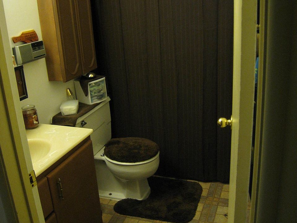 Bathroom redone with new floor cabinets trim and fresh paint