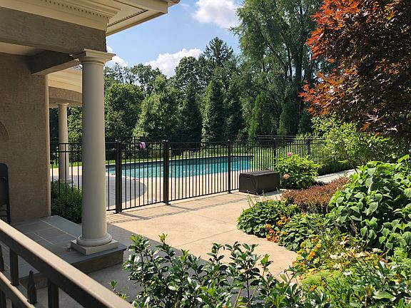 Pool House/View of Backyard