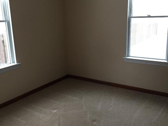 Bedroom 1. Both bedrooms are about the same size.