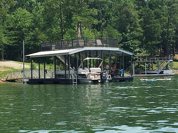Custom 2 story boat dock
