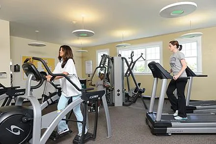Stay fit all year with our indoor fitness centers.