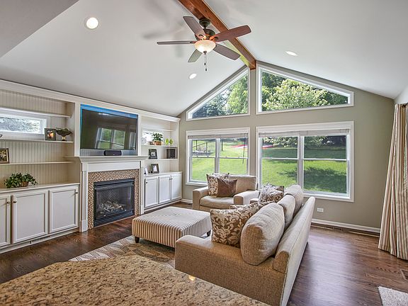 HUGE Windows w/Gas Fireplace