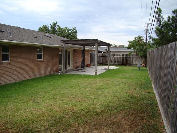 Fenced back yard