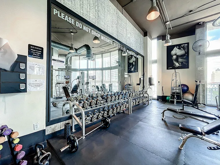 fitness center: gym