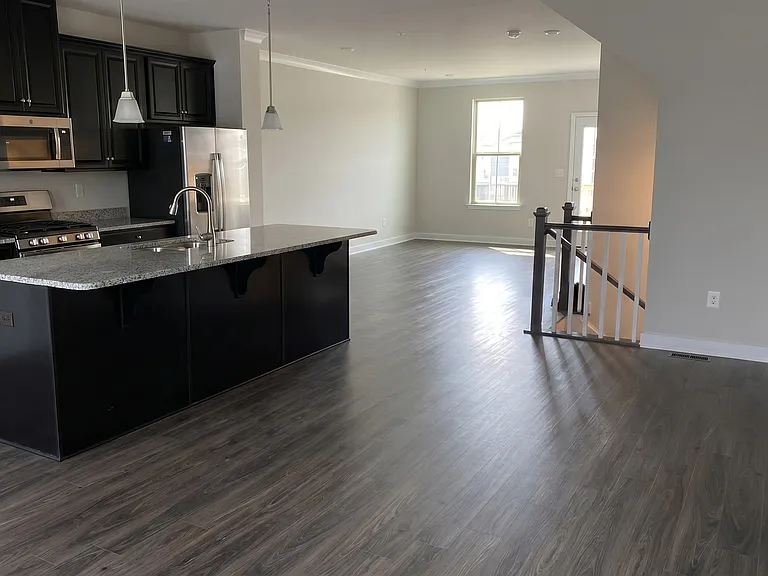 Kitchen, Dining, and Living Room