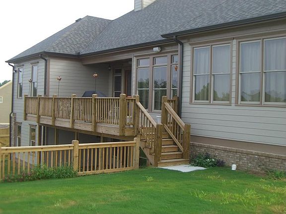 rear deck and 30x30 patio below