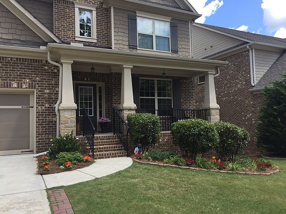 Cement siding in back