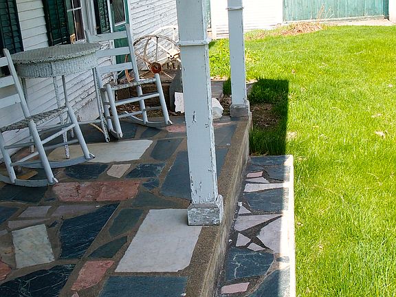 side porch toward barn